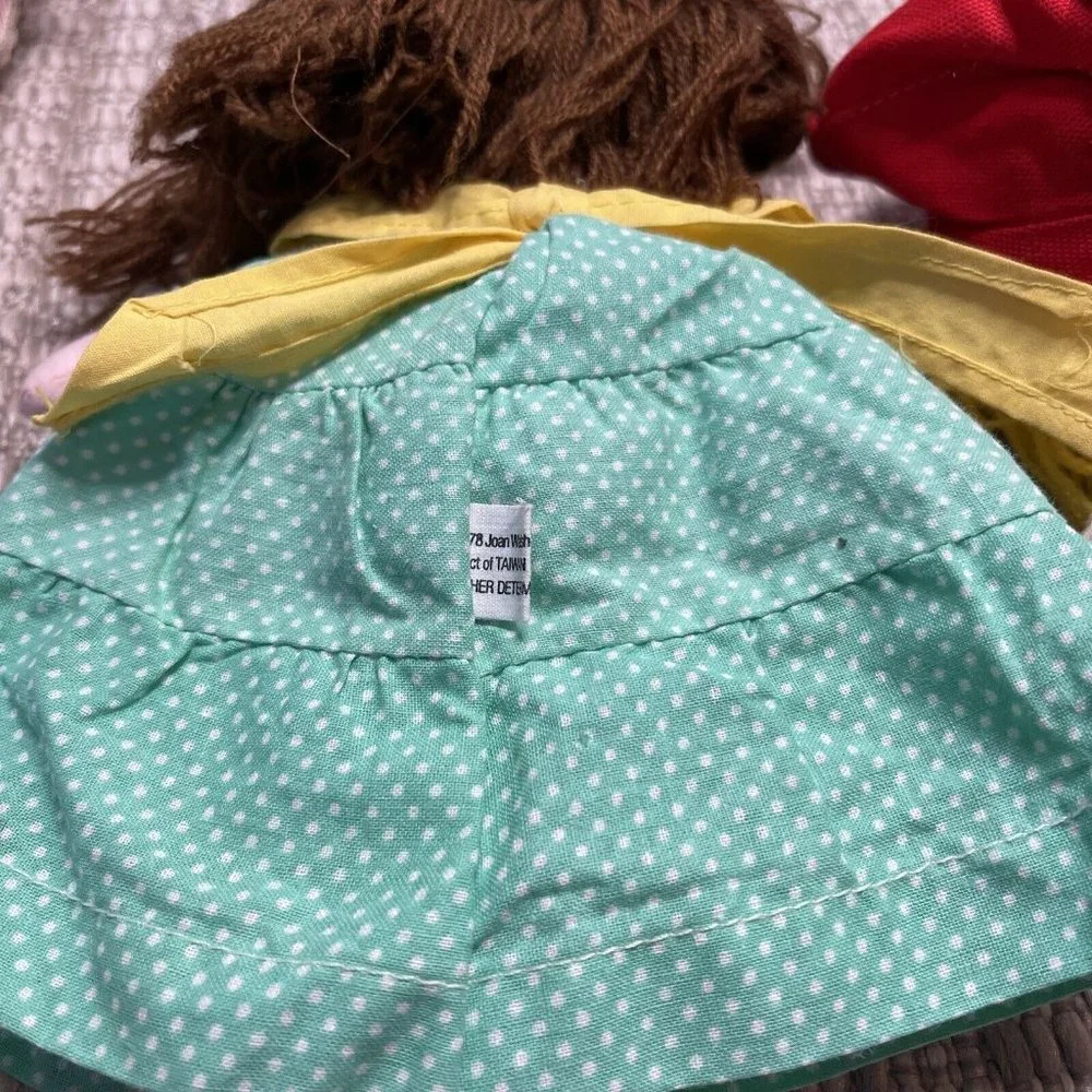 Vintage Set of 3 girl‎ female ragdolls